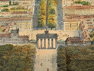 1846 Loeillot: Berlin aus der Vogelschau 1846