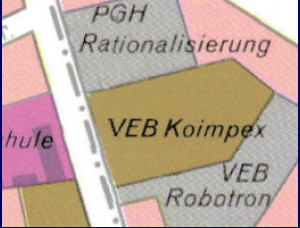 1986 Stadtplan Berlin (Ausschnitt/gefaltet)