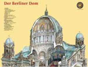 Explorama-Zeichnung Berliner Dom (gerollt)