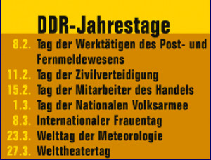 DDR Jahrestage